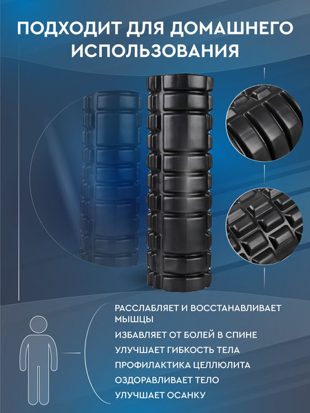 Изображение товара Валик для фитнеса Solmax&Fitness FI54696 (черный)