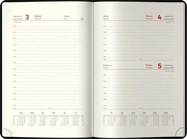 Изображение товара Ежедневник Berlingo Glow 2025 А5 / DD5_93533 (184л, фиолетовый)