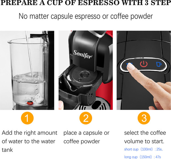 Изображение товара Капсульная кофеварка Sonifer SF-3547