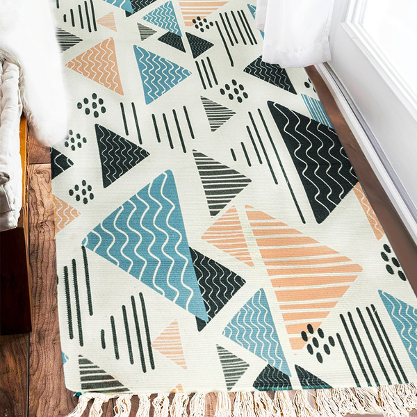 Изображение товара Коврик Solmax&Home Треугольники 60x130 / SM98468