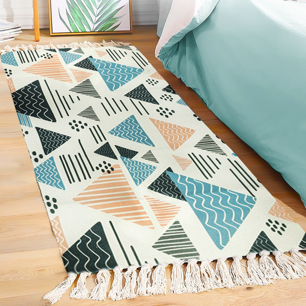 Изображение товара Коврик Solmax&Home Треугольники 60x130 / SM98468