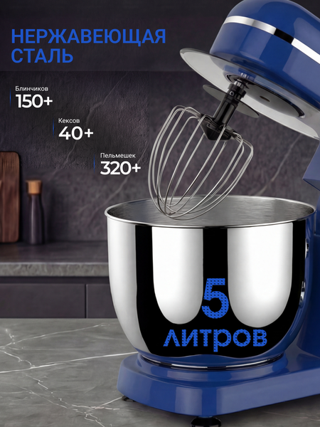 Изображение товара Миксер стационарный Sonifer SF-8065 (синий)