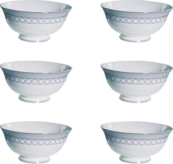 Изображение товара Набор салатников Lenardi Версаль серебро 145-607 (6шт)