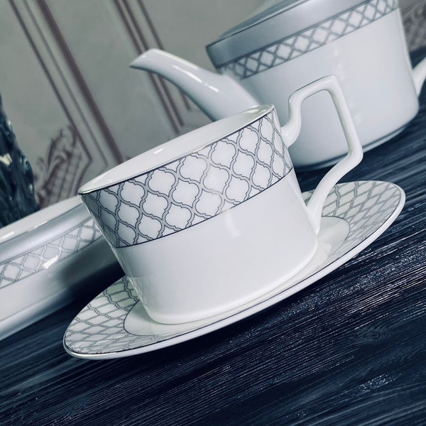 Изображение товара Набор для чая/кофе Lenardi Версаль серебро 145-602