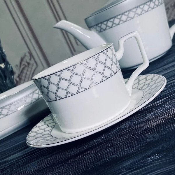 Изображение товара Набор для чая/кофе Lenardi Версаль серебро 145-595