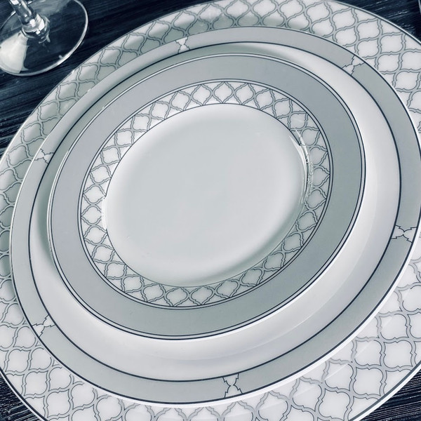 Изображение товара Набор тарелок Lenardi Версаль серебро 145-601 (6шт)