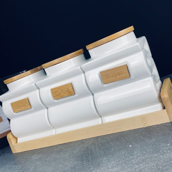 Изображение товара Набор емкостей для хранения Lenardi Bamboo 140-100 (3шт)