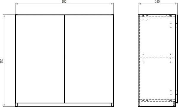 Изображение товара Шкаф навесной для кухни Dipriz Д.73042.2 (дуб/персидский жемчуг)