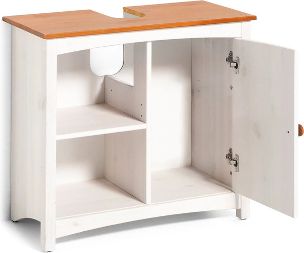 Изображение товара Тумба под умывальник Dipriz Paula Д.1304.1 (белый воск/черри)