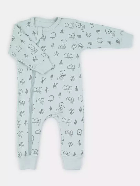 Изображение товара Набор комбинезонов для малышей MOWbaby Birds / 1282 (Blue, р.80)