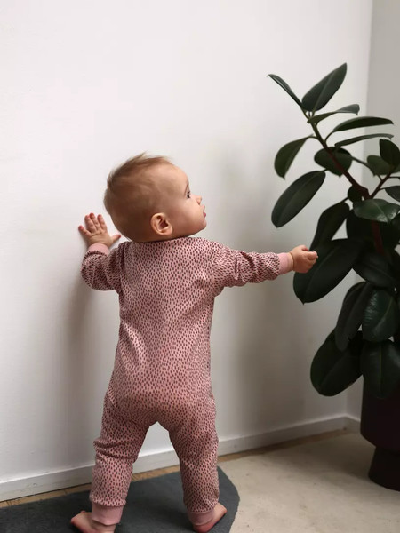 Изображение товара Набор комбинезонов для малышей MOWbaby Birds / 1282 (Rose, р.68)