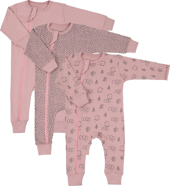 Изображение товара Набор комбинезонов для малышей MOWbaby Birds / 1282 (Rose, р.74)