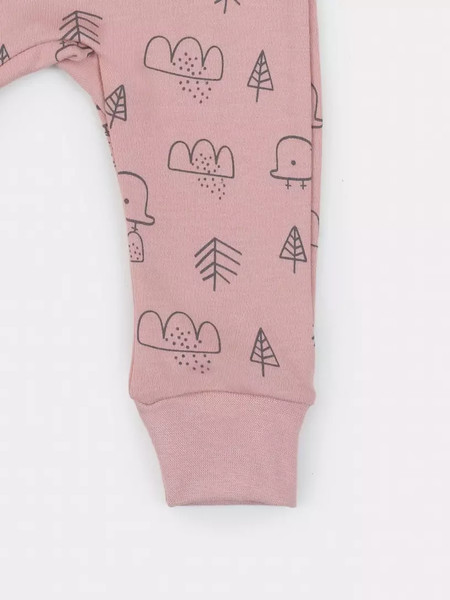 Изображение товара Набор комбинезонов для малышей MOWbaby Birds / 1282 (Rose, р.74)