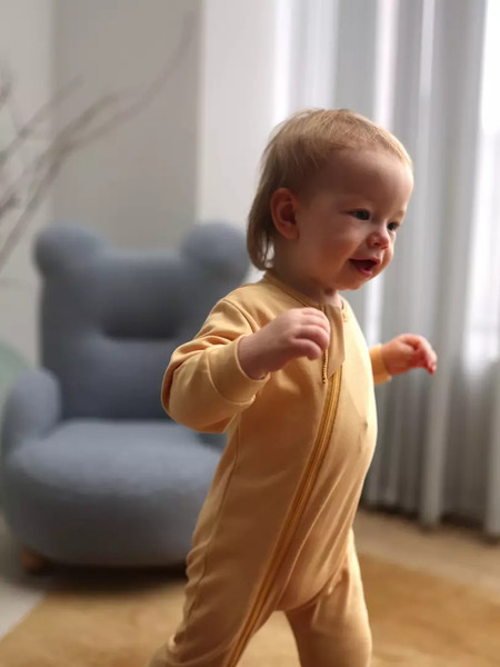 Изображение товара Набор комбинезонов для малышей MOWbaby Birds /1282 (Yellow, р.74)