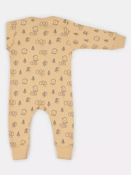 Изображение товара Набор комбинезонов для малышей MOWbaby Birds /1282 (Yellow, р.74)