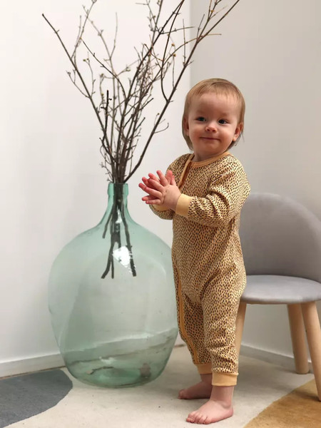 Изображение товара Набор комбинезонов для малышей MOWbaby Birds /1282 (Yellow, р.74)