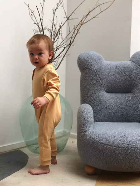 Изображение товара Набор комбинезонов для малышей MOWbaby Birds /1282 (Yellow, р.74)