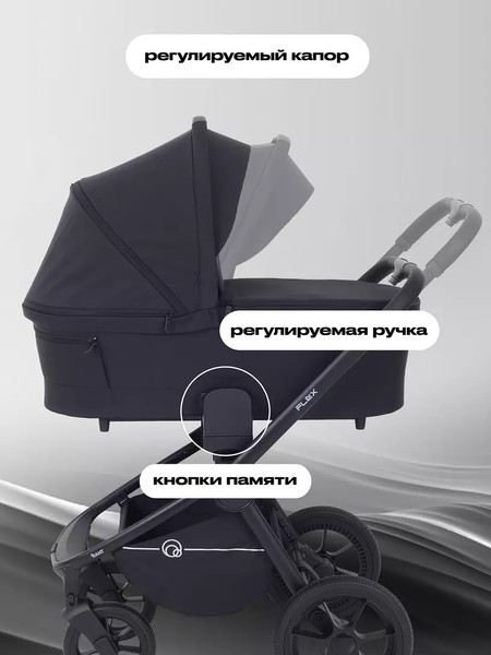 Изображение товара Детская универсальная коляска Rant Flex 2в1 / RA076 (Black)