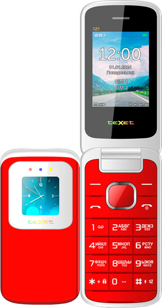 Изображение товара Мобильный телефон Texet TM-325 (гранатовый)