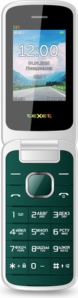 Изображение товара Мобильный телефон Texet TM-325 (темно-зеленый)