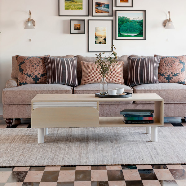 Изображение товара Журнальный столик Dipriz Ola 1 ящ / Д.63037.1 (дуб шамони)