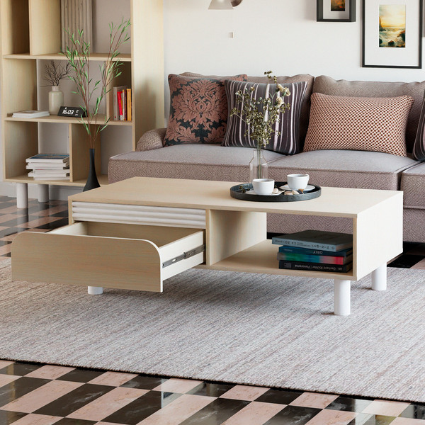 Изображение товара Журнальный столик Dipriz Ola 1 ящ / Д.63037.1 (дуб шамони)