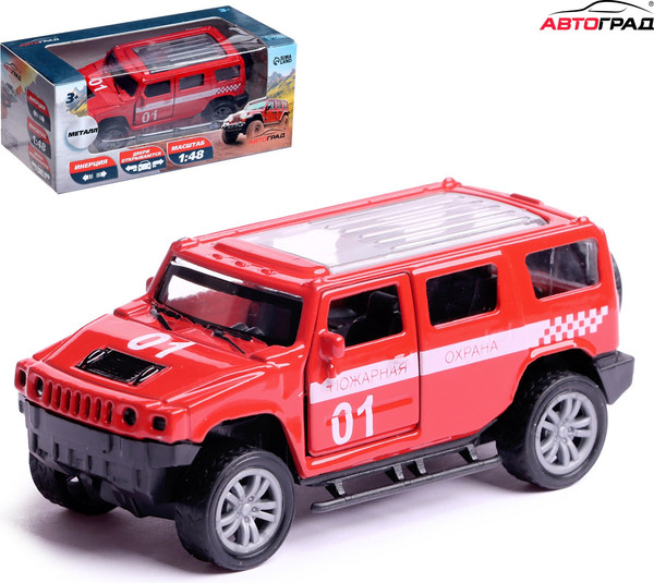 Изображение товара Масштабная модель автомобиля Автоград Пожарная служба 667-3 / 6870351 (красный)