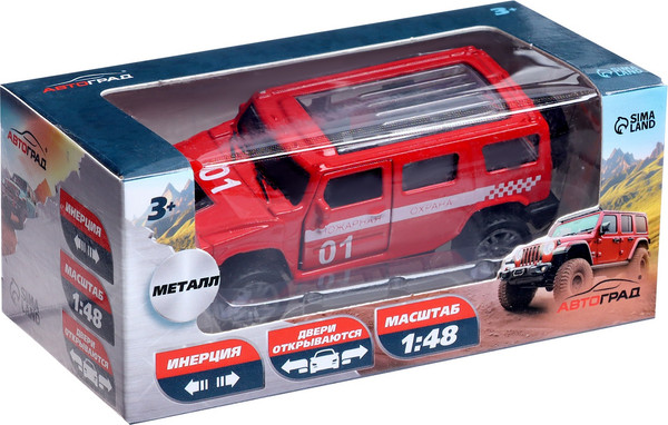 Изображение товара Масштабная модель автомобиля Автоград Пожарная служба 667-3 / 6870351 (красный)