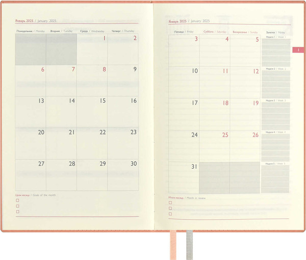 Изображение товара Ежедневник Escalada Илон Маск. Руффо / 66970 (176л, розовый)