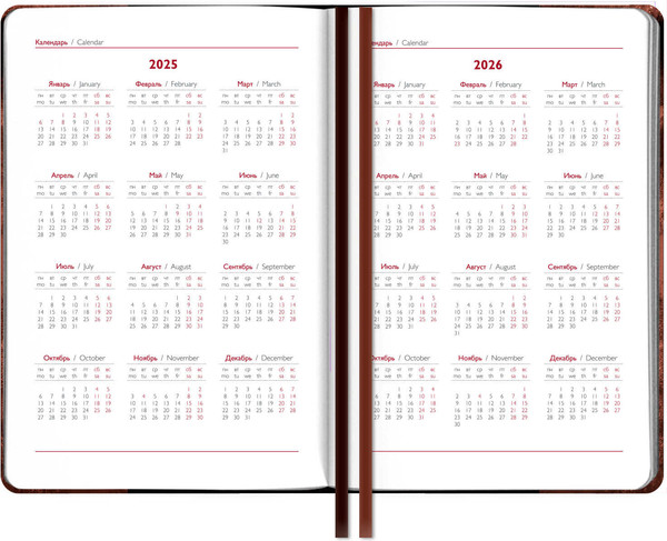 Изображение товара Ежедневник Escalada Илон Маск. Тиволи Глосс / 66979 (176л, коричневый)