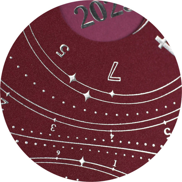 Изображение товара Ежедневник Escalada Нумерологический. Шиммер / 67001 (176л, бордовый)