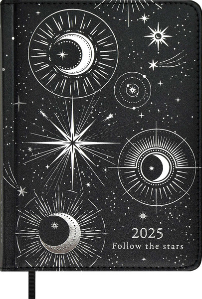 Изображение товара Ежедневник Escalada Астрологический. Плонже Экстра / 67021 (200л, металлик черный)