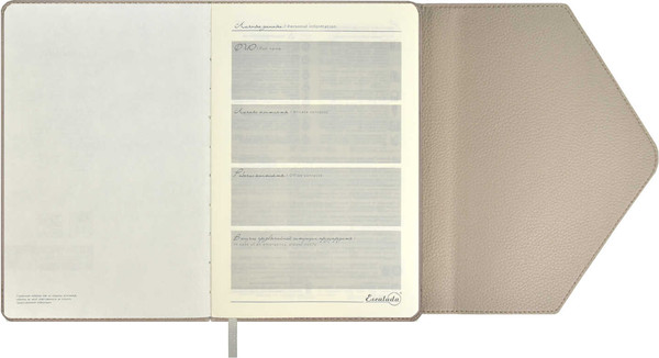 Изображение товара Ежедневник Escalada Наппа Экстра / 67205 (160л, серый)