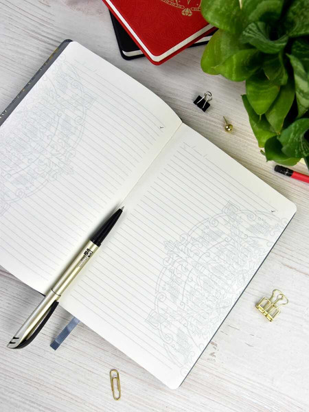 Изображение товара Ежедневник Escalada Арт-терапия. Софт-тач / 67225 (124л, серый)