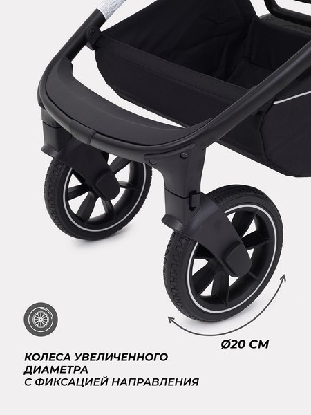 Изображение товара Детская универсальная коляска MOWbaby Zoom PU 2в1 / RA086 (Silver Green Tea)