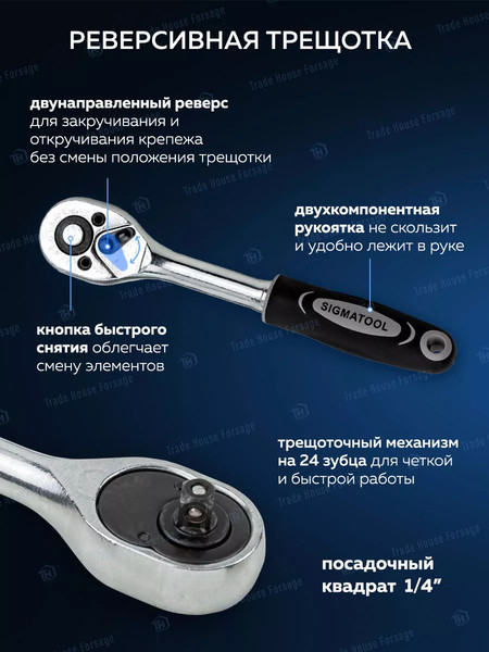 Изображение товара Универсальный набор инструментов Sigmatool 2462-5(56888)