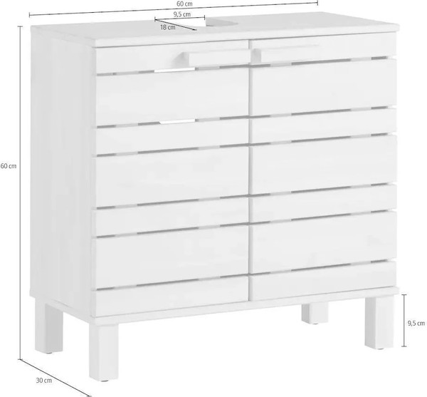 Изображение товара Тумба под умывальник Dipriz Jossy Д.1327.1 (белый воск)