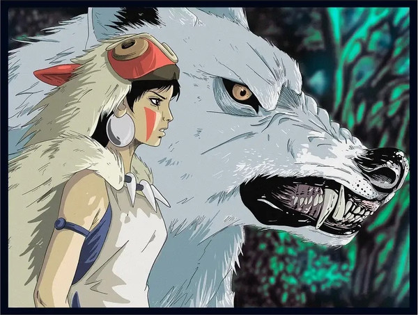 Изображение товара Постер Citydecor Принцесса Мононоке 1 (30x40)