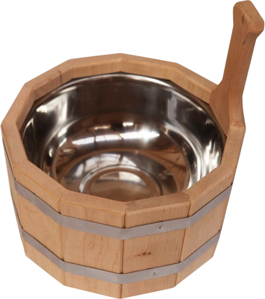 Изображение товара Ушат СаунаОпт С нержавеющей вставкой / УНП-3  (3л)