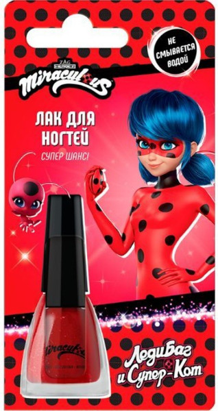 Изображение товара Лак для ногтей детский Miraculous Леди Баг и Супер Кот (6мл)