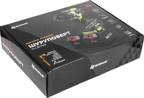 Изображение товара Аккумуляторная дрель-шуруповерт Nisus N-LB176S