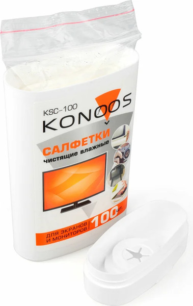 Изображение товара Салфетки для ухода за техникой Konoos KSC-100 (100шт)