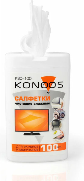 Изображение товара Салфетки для ухода за техникой Konoos KSC-100 (100шт)