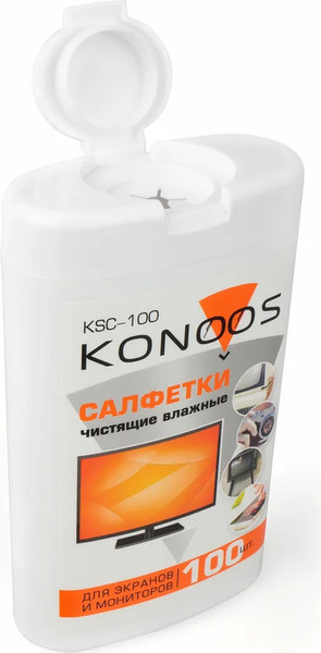 Изображение товара Салфетки для ухода за техникой Konoos KSC-100 (100шт)