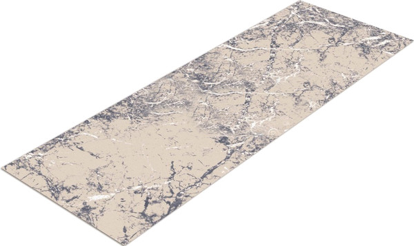 Изображение товара Ковер Shahintex Icarpet Print антискользящий 135 Мрамор 60x200 / 841417 (серый/бежевый)