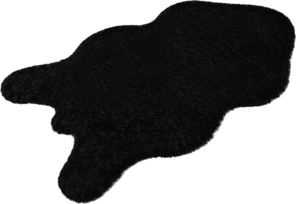 Изображение товара Коврик Shahintex Меховой 50x88 / 819126 (блэкглама 01)