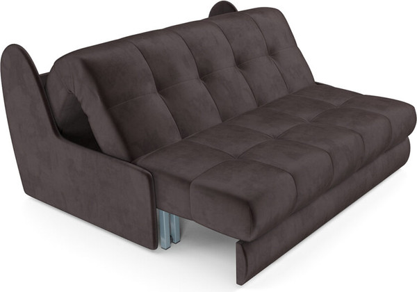 Изображение товара Диван Mebel-Ars Аккордеон Барон №2 НПБ 120x200 (бархат шоколадный Star Velvet 60 Coffee)