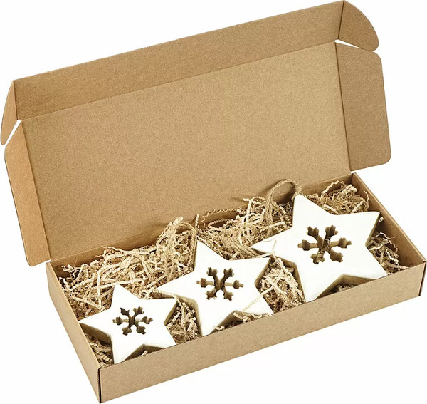 Изображение товара Набор елочных игрушек Tkano New Year Essential Winter stars / TK23-NY_SET0011 (3шт)