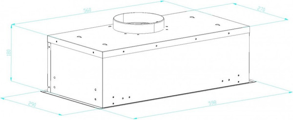 Изображение товара Вытяжка скрытая Schtoff DNS Light 60 (черный)