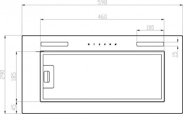 Изображение товара Вытяжка скрытая Schtoff DNS Light 60 (черный)